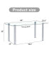 Фото #5 товара Glass Dining Table, 63" x 35.4", Modern Style