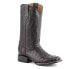Фото #2 товара Ferrini Dakota Caiman Crocodile Square Toe Cowboy Mens Black Dress Boots 10493-