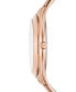 ფოტო #2 პროდუქტის Women's Slim Runway Three-Hand Rose Gold-Tone Stainless Steel Watch 42mm