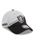 Фото #1 товара Men's Gray/Black Las Vegas Raiders 2023 Sideline 9FORTY Adjustable Hat