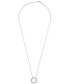 ფოტო #3 პროდუქტის Diamond Circle 18" Pendant Necklace (1/4 ct. t.w.) in Platinum, 18" + 2" extender, Created for Macy's