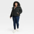 Women's Short Puffer Jacket - Ava & Viv Black 4X