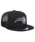 Men's Black Orlando Magic Evergreen Meshback 9FIFTY Snapback Hat