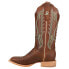 R. Watson Boots Arizona Tan Cowhide Embroidery Square Toe Cowboy Womens Brown C