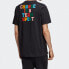 Фото #6 товара Футболка adidas Originals Джерси трилистниковая рубашка с круглым воротником 343 Т мужская черная