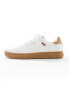 Levi's Piper trainer in white with logo and gumsole