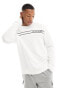 Фото #1 товара Tommy Hilfiger monotype stripe lounge sweatshirt in white