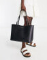 Фото #2 товара Accessorize Leo shopper tote bag in black