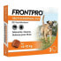 Фото #1 товара таблетки FRONTPRO 612471 15 g 3 x 28,3 mg Подходит для собак весом макс. >4-10 кг