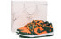 【定制球鞋】 Nike Dunk Low Retro vibe风 爱心 解构 高街 低帮 板鞋 男款 橙绿 / Кроссовки Nike Dunk Low DD1391-300