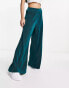 Urban Revivo plisse trousers in green