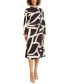 Women's Printed Asymmetric Ruched Dress