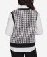 ფოტო #2 პროდუქტის Runway Ready Women's Houndstooth Two in One Vest