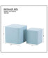 Фото #6 товара Nesting Table Set Of 2 MDF Side Table Blue