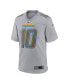 Men's Justin Herbert Gray Los Angeles Chargers Atmosphere Fashion Game Jersey