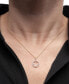 Фото #2 товара Wrapped diamond Smiley Face 18" Pendant Necklace (1/10 ct. t.w.) in 10k Gold, Created for Macy's