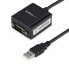 Фото #2 товара StarTech.com 1 Port FTDI USB to Serial RS232 Adapter Cable with COM Retention - DB-9 - USB 2.0 A - 0.2 m - Black