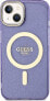 Фото #3 товара Guess Guess Glitter Gold MagSafe - Etui iPhone 14 Plus (Purpurowy)