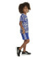 ფოტო #3 პროდუქტის Toddler & Little Boys 2-Pc. Logo Graphic T-Shirt & 3-Stripes Shorts Set