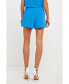 Фото #6 товара Women's High Waisted Suited Shorts