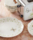 Фото #3 товара Butterfly Meadow Floral 4 Piece Dinner Plate Set, Service for 4