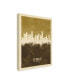 Фото #2 товара Michael Tompsett Los Angeles California Skyline Brown Canvas Art - 15" x 20"