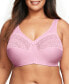 Women's Full Figure Plus Size Magic Lift Moisture Control Wirefree Bra 1064