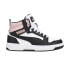 Фото #1 товара Puma Rebound V6 Lace Up Womens Black, Pink, White Sneakers Casual Shoes 4010062