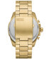 ფოტო #3 პროდუქტის Men's Mega Chief Quartz Chronograph Gold-Tone Stainless Steel Watch 51mm