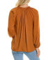 Фото #2 товара Kobi Halperin Rosa Peasant Blouse Women's Orange Xs