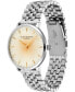 ფოტო #3 პროდუქტის Women's Radiant Sun Silver Stainless Steel Watch 35mm