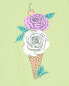 Kid Flower Ice Cream Graphic Tee L