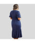 Фото #3 товара Women's Women s Blouse Sleeve Smocked Mia Midi Dress