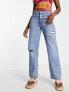 Фото #1 товара Levi's '94 baggy silvertab distressed straight jean in light wash blue