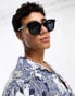 Фото #2 товара ONLY & SONS square retro sunglasses in black