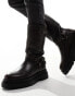 Фото #4 товара ASOS DESIGN chunky boot in brown with vintage effect silver buckles