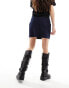 Фото #3 товара JDY high waisted denim mini skirt in dark blue