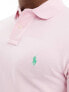 Фото #3 товара Polo Ralph Lauren icon logo pique polo slim fit in pink