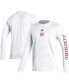 Men's White Arsenal Team Crest Long Sleeve T-shirt