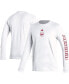 Фото #1 товара Men's White Arsenal Team Crest Long Sleeve T-shirt