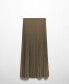 ფოტო #4 პროდუქტის Women's Pleated Long Skirt