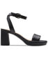 Фото #2 товара Women's AmberLyn Bay Ankle-Strap Block-Heel Sandals