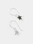 Фото #5 товара Kingsley Ryan sterling silver star drop earrings in silver