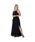 Women's Plus Size Lace Detailed Sleeveless Maxi Dress