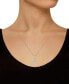 ფოტო #2 პროდუქტის Aquamarine (1-1/7 Ct. T.W.) and Diamond Accent Pendant Necklace in 14K Yellow Gold