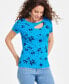 Фото #1 товара Women's Floral Cutout Tee, Created for Macy's