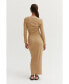 Фото #3 товара Women's Irene Square Neck Textured Maxi Dress
