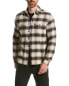 Фото #1 товара Frame Denim Plaid Flannel Shirt Men's Black S