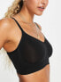 Vero Moda seamless bralet with ruched front in black