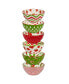 Holiday Fun 13 oz All Purpose Bowls Set of 6, Service for 6